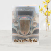 あなたは公式に古い誕生日カード カード (黄色い花)