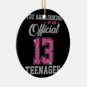 あなたは公式の1310代の若者を見ている セラミックオーナメント (右)