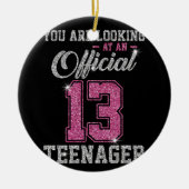 あなたは公式の1310代の若者を見ている セラミックオーナメント (正面)