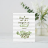 あなたは再び足に期待を寄せるおもしろい ポストカード (スタンド正面)