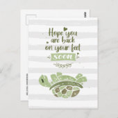 あなたは再び足に期待を寄せるおもしろい ポストカード (正面/裏面)