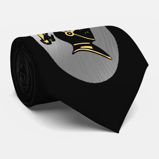 あなたは写真または文字 – タイ。 – ブラックナイトを追加 ネクタイ (ロール)