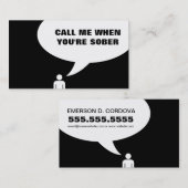 あなたは冷静な場合私を電話して下さい 名刺 (正面/裏面)