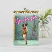 あなたは力を与えるヴィンテージの女ポップ・アートのの芸術 (スタンド正面)