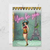 あなたは力を与えるヴィンテージの女ポップ・アートのの芸術 (正面)