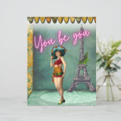 あなたは力を与えるヴィンテージの女ポップ・アートのの芸術 (スタンド正面)