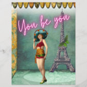 あなたは力を与えるヴィンテージの女ポップ・アートのの芸術 (正面)