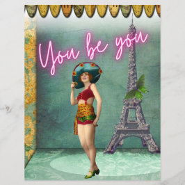 あなたは力を与えるヴィンテージの女ポップ・アートのの芸術