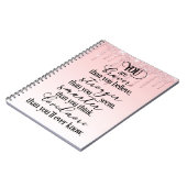 あなたは勇敢で強く愛頭が切れるされる… ノートブック (左側)