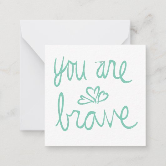 あなたは勇敢なバレンタインだ ノートカード (正面)