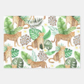 あなたは勇敢なヒョウの包み紙シート ラッピングペーパーシート (正面3)