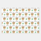 あなたは勇敢なヒョウの包み紙シート ラッピングペーパーシート (正面)