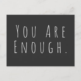 あなたは十分だ | インスピレーションをくれる言葉のアートグラフィック ポストカード