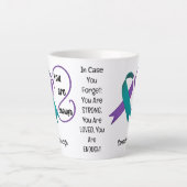 "あなたは十分である"癒し希望ミニマリスト引用文 カフェラテマグ (正面)