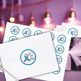 "あなたは十分である"癒し希望ミニマリスト引用文 ラウンドシール