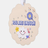 あなたは十分なスケーラブルオーナメント- Happy Cloud & オーナメントカード (左)