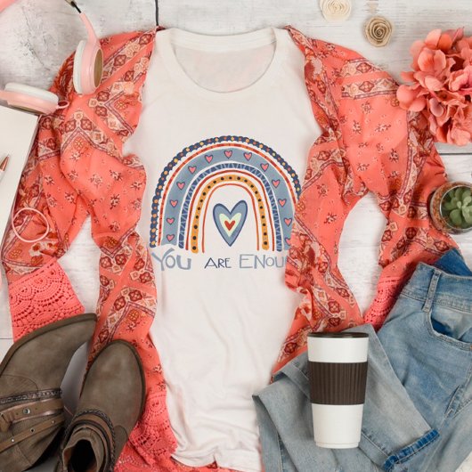 あなたは十分なレインボーかわいいインスピレーションTシャツ Tシャツ