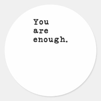 あなたは十分なレトロタイプライタースタイル やる気を起こさせる ラウンドシール