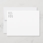 あなたは十分な感動的引用文白黒 カード (裏面)