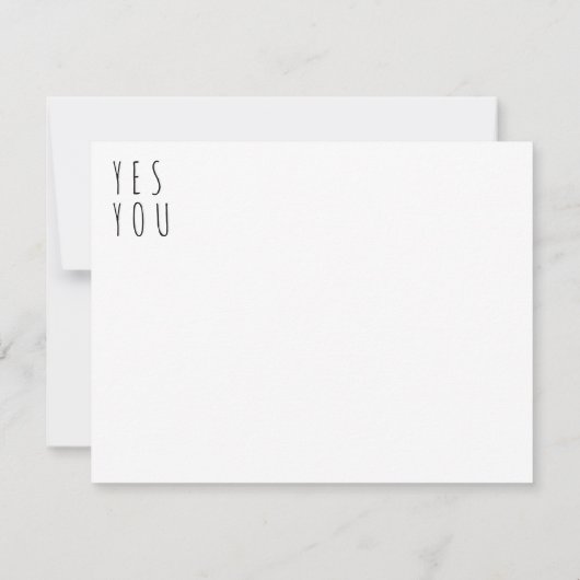 あなたは十分な感動的引用文白黒 カード (裏面)