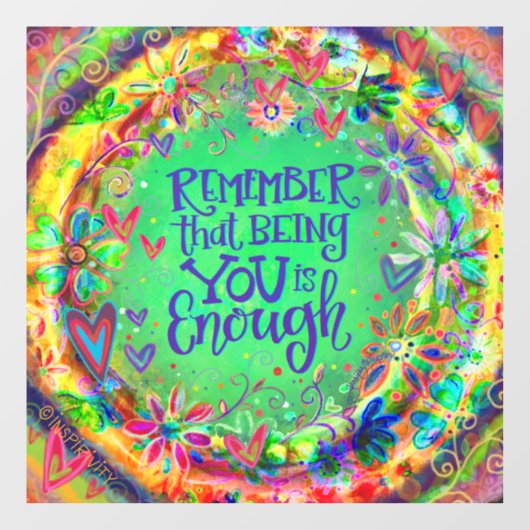 あなたは十分な"インスピレーション"ウィンドウが貼り付いている ウィンドウサイン (シート)