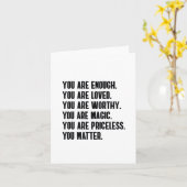 あなたは十分に愛される価値のある魔法高価 カード (黄色い花)