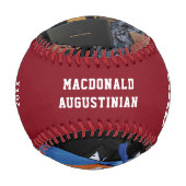 あなたは卒業して嬉しい2フォトモノグラム卒業 野球ボール (正面)