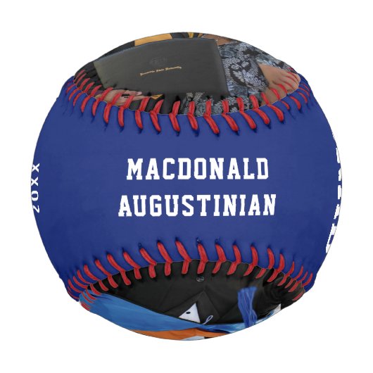 あなたは卒業して嬉しい2フォトモノグラム卒業 野球ボール (正面)