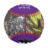 あなたは卒業して嬉しい2フォトモノグラム卒業 野球ボール (裏面)