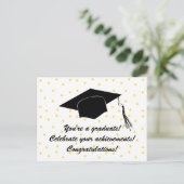 あなたは卒業だ！祝功績！ ポストカード (スタンド正面)