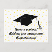 あなたは卒業だ！祝功績！ ポストカード (正面)