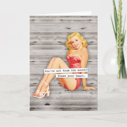 あなたは南からじゃないの?賛美ハート カード (正面)