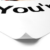 あなたは単なるパパ...あなたはの犬のパパ カスタマイズ ポスター (角)