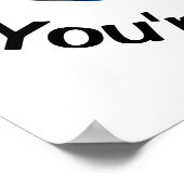 あなたは単なるパパ...あなたは犬のパパはパーソナライズ ポスター (角)