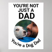 あなたは単なるパパ...あなたは犬のパパはパーソナライズ ポスター (正面)