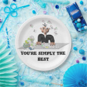 あなたは単にベスト。パーソナライズな文字 ペーパープレート (パーティー)