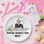 あなたは単にベスト。パーソナライズな文字 ペーパープレート (パーティー)