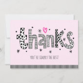あなたは単に最高のサンキューカード サンキューカード (正面)