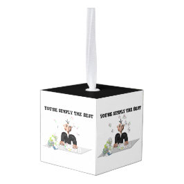 あなたは単に最高の文字 キューブオーナメント