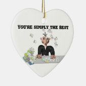 あなたは単に最高の文字 セラミックオーナメント (右)