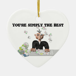 あなたは単に最高の文字 セラミックオーナメント