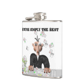 あなたは単に最高の文字 フラスク (左)