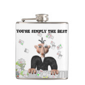 あなたは単に最高の文字 フラスク (正面)