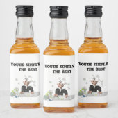あなたは単に最高の文字 リキュールボトルラベル (ボトル)
