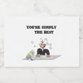 あなたは単に最高の文字 リキュールボトルラベル (シングルラベル)