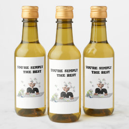 あなたは単に最高の文字 ワインラベル