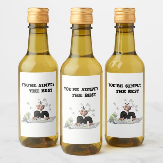 あなたは単に最高の文字 ワインラベル (ボトル)