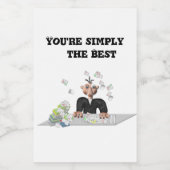 あなたは単に最高の文字 ワインラベル (シングルラベル)