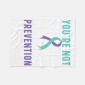 あなたは単独うつ自殺防止阿波 フリースブランケット (正面(横))