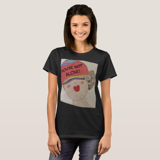 あなたは単独ではない Tシャツ (正面フル)